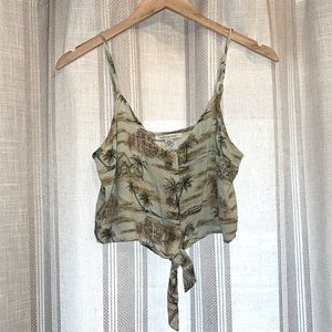 American Eagle Tie up Crop Top